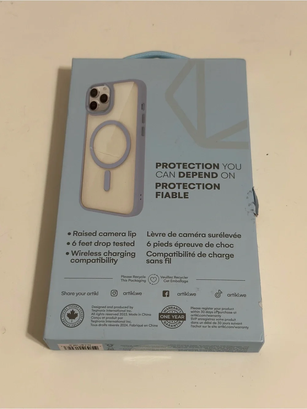 Artikl LUX MagSafe Compatible Case for Apple iPhone 14 Pro Max Clear Blue Hard